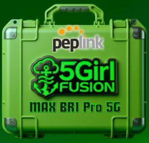 5GIRL Fusion — Peplink MAX BR1 Pro 5G + Ability to Connect StarLink using SpeedFusion (Starlink Bonding Edition). Starlink sold separately or use your existing. — 5G NR / LTE / Wi-Fi 6 trade show internet kit